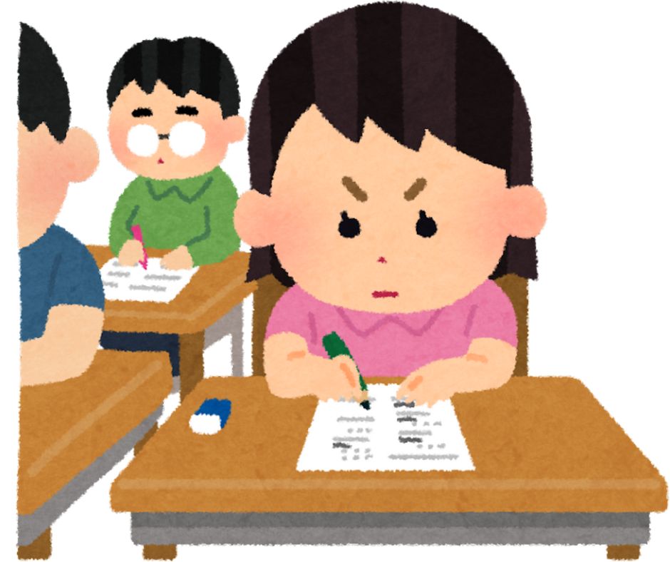 テストを受ける人