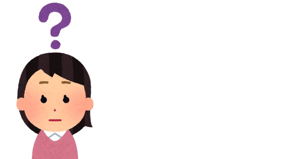 ？マークと女性
