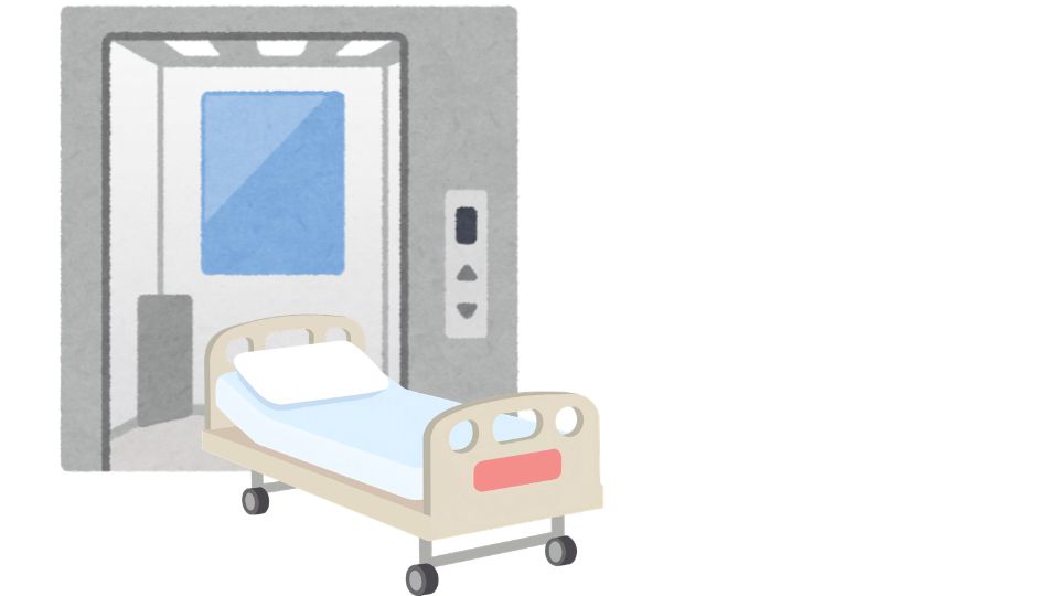 病院のエレベーター
